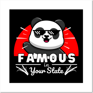Famous in your state - Panda Posters and Art